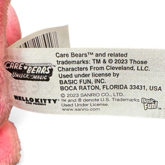 HELLO KITTY x CARE BEARS Collab Cheer Bear 9” Sanrio Plush NWOT Y2K Rainbow - Picture 6 of 6